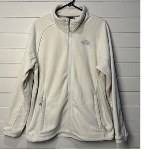 The North Face Women's‎ XL Cream Fleece Zip Up Jacket Lightweight Spring 
Winter